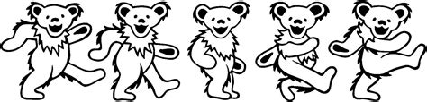 Grateful Dead Bears Clip Art Library