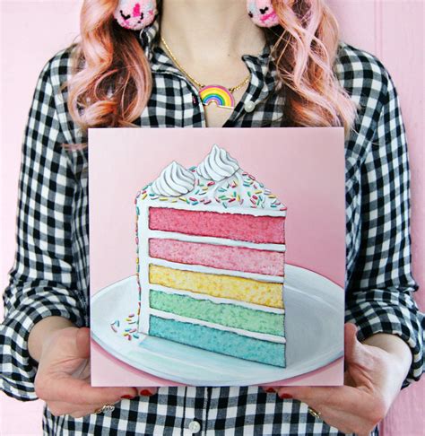 Everyday Is A Holiday — Rainbow Cake Plaque