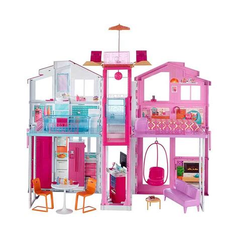 Jual Barbie Dly32 Estate Three Story Town House Colourful And Bright