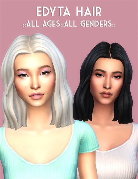 Edyta Hair Ice Creamforbreakfast On Patreon The Sims Sims Cc New