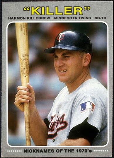 Check spelling or type a new query. WHEN TOPPS HAD (BASE)BALLS!: NICKNAMES OF THE '70'S #15: "KILLER" HARMON KILLEBREW