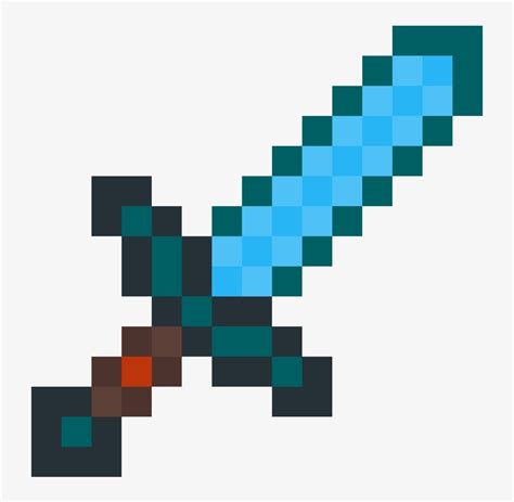 Pixel Art Minecraft Sword Grid Sword Pixel Minecraft Clipart Cursed