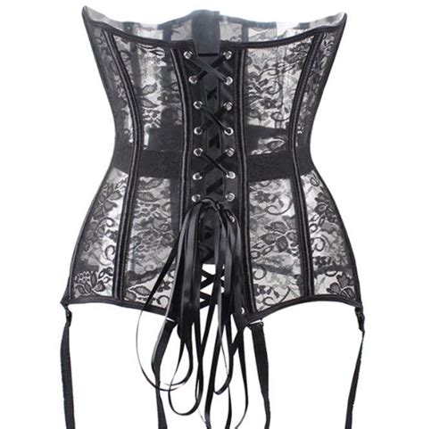 burlesque gothic steampunk women s black sexy lace up rebelsmarket