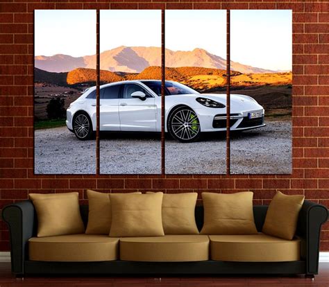Porsche Panamera Wall Art Porsche Wall Decor Supercar Canvas Etsy