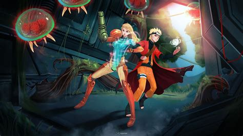 Samus And Naruto Commission By Raiden Chino On Deviantart
