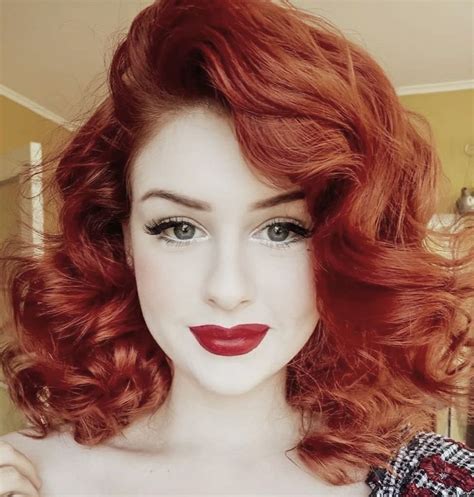 Pin By Frank Lowrie On The Crimson Goddess Aka I Dream Of Red Short Red Hair Red Hair