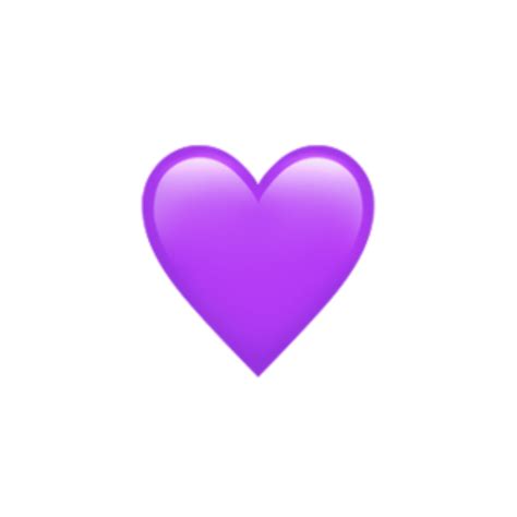 Purple Heart Emoji Iphone Png Emoji Heart Sticker Purple Love Emoji