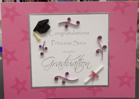 Paper Daisy Cards Quilled Graduation Card For Girls
