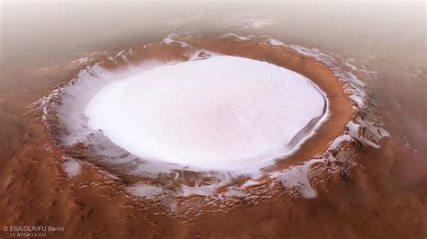 Polar Ice Caps May Reveal Climate History Of Mars Department Of Earth