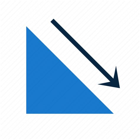 Arrow Decrease Decreasing Down Stats Icon Download On Iconfinder