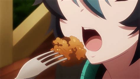 Learn To Eat Lol Anime Eating Eatingfood Animeeating Animefood