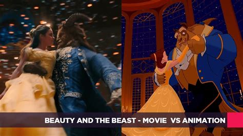 Beauty And The Beast 2017 Movie Vs 1991 Animation Side By Side