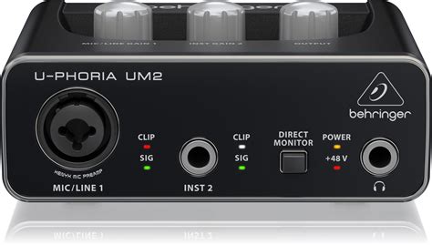 Behringer Um 2 Audiophile 2x2 Usb Audio Interface With Xenyx Mic