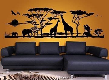 Fahren in mauritius (linke seite) fahren und reisen ; Grandora W683 Wandtattoo Afrika Savanne Tiere Wohnzimmer ...