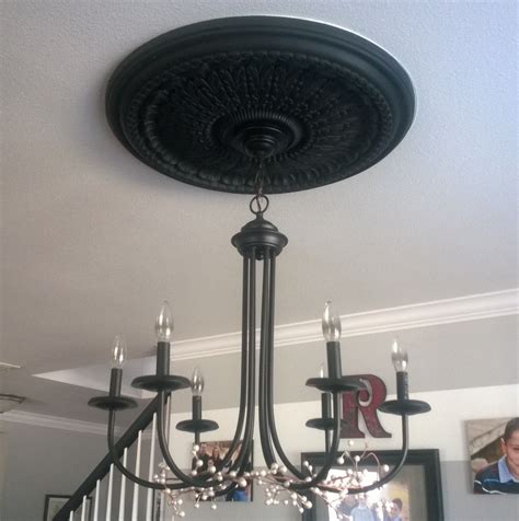 Lightweight and easy to mount with adhesive above ceiling fixtures, fans or chandeliers. I loved my ceiling medallion but disliked how it was ...