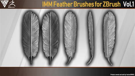 Yacine Brinis Collectible Studios Imm Feathers Brushes For Zbrush