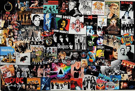 16 Struggles Of A Classic Rock Obsessed Millennial Rock Collage Music Collage Collage Poster