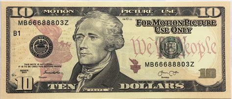 10 Dollars Movie Money United States Numista