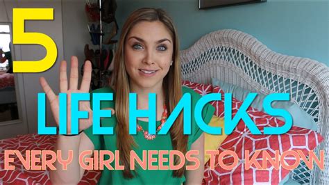 5 Life Hacks Every Girl Needs To Know Youtube