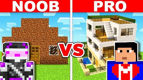 Noob Vs Pro TrolleÉ En Reto De ConstrucciÓn En Minecraft Youtube