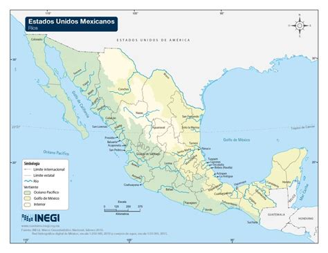 Hidrografía De México Mapas Cátedra Uno