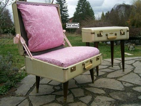 Suitcase Chair Suitcase Furniture Old Suitcases Vintage Suitcase