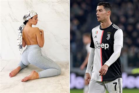 Cristiano Ronaldos Wag Georgina Rodriguez Poses Topless In Leggings During Latest Photoshoot