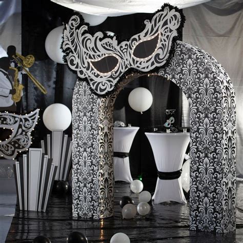 black and white masquerade theme kit shindigz masquerade party decorations masquerade theme