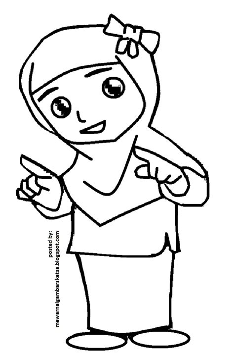 870 likes · 6 talking about this. Mewarnai Gambar: Mewarnai Gambar Sketsa Kartun Anak Muslimah 123