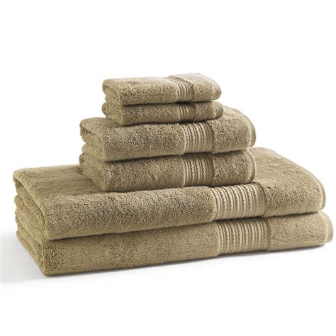 Bath towel features a hanger loop for easy hanging and drying. Kassatex SuPima® 6-pc. Bath Towel Set | Towel, Towel set ...
