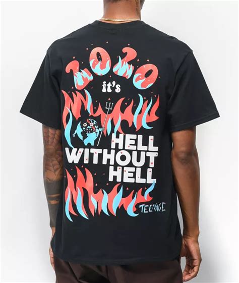 Teenage Hell Without Hell Black T Shirt