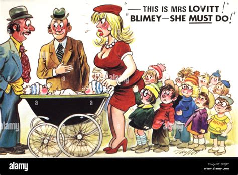 1960 carte postale humour grivois uk photo stock alamy