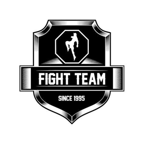 Premium Vector Mma Fight Team Logo