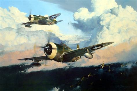The Wolfpack By Robert Taylor P 47 Thunderbolt Aviation Art