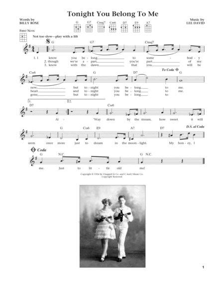 Tonight You Belong To Me From The Daily Ukulele Arr Liz And Jim