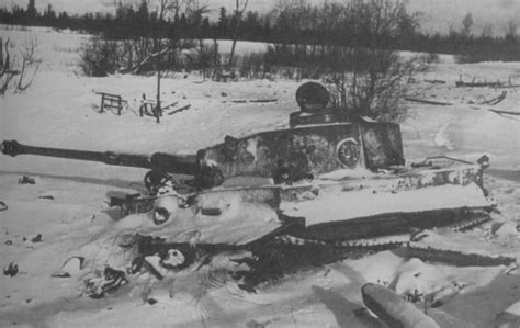 Тяжелый немецкий танк Pzkpfw Vi Ausf H Тигр из состава 502 го