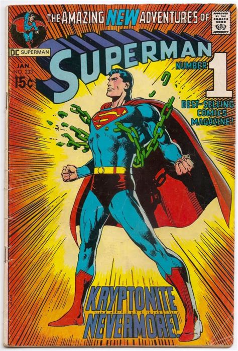 Superman 233 1971 Classic Neal Adams Cover Brooklyn Comic Shop