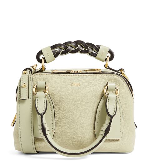 Chloé Small Leather Daria Top Handle Bag Harrods Us