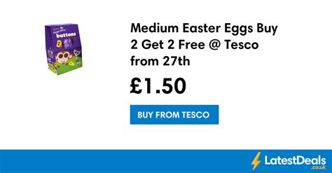 Medium Easter Eggs Buy 2 Get 2 Free Tesco From 27th £150 At Tesco