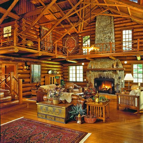 17 Log Cabin Living Room Inspirations Dhomish