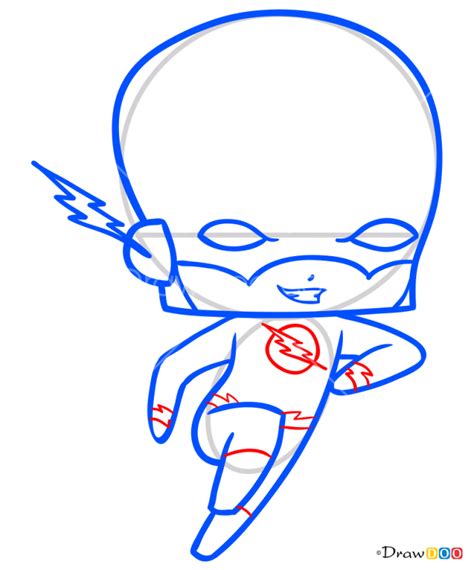 How To Draw Flash Chibi Superheroes Chibi Superhero Drawings