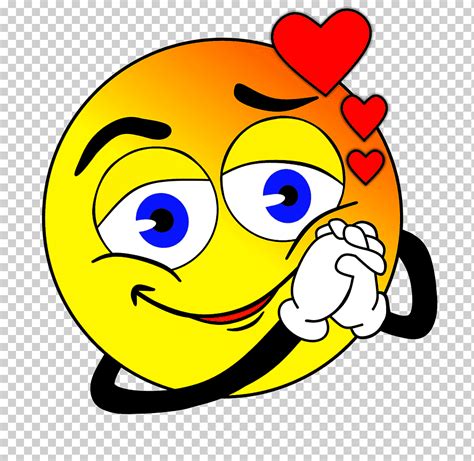 Emoticon De Carita Sonriente Emoji Llorando Diverso Corazón Iconos