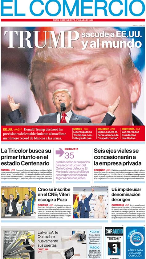 El Comercio Ecuador Jueves 10 De Noviembre De 2016 Infobae