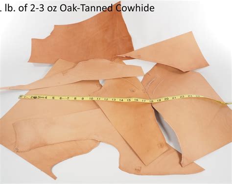 Hermann Oak Natural Veg Tanned Leather Scraps Sold By The Etsy