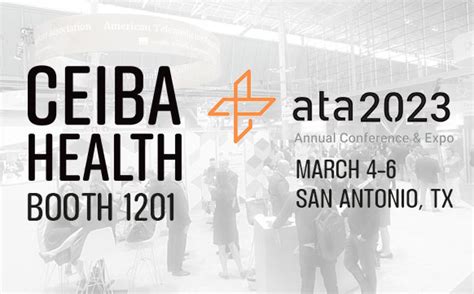 Ceiba Health At Ata 2023 Annual Conference And Expo Booth 1201 From