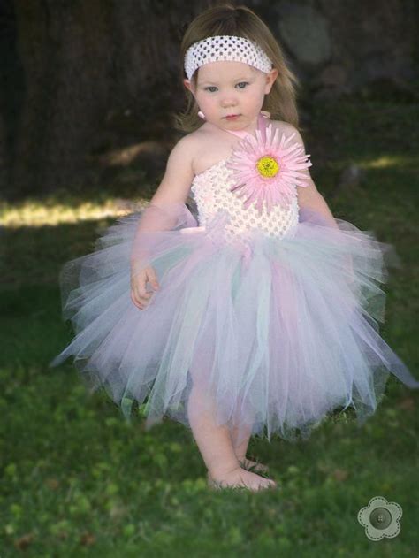 Easter Baby Tutu Dress White Pink First Birthday By Leeleeandjj 3200