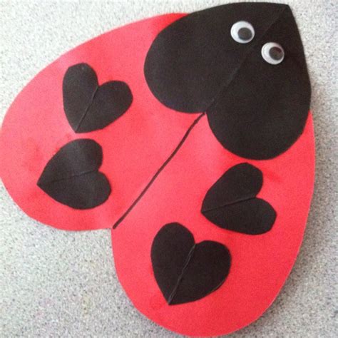Heart Ladybug Friends Valentines Day Crafts Valentines