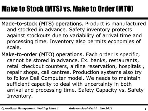 Ppt Make To Stock Mts Vs Make To Order Mto Powerpoint