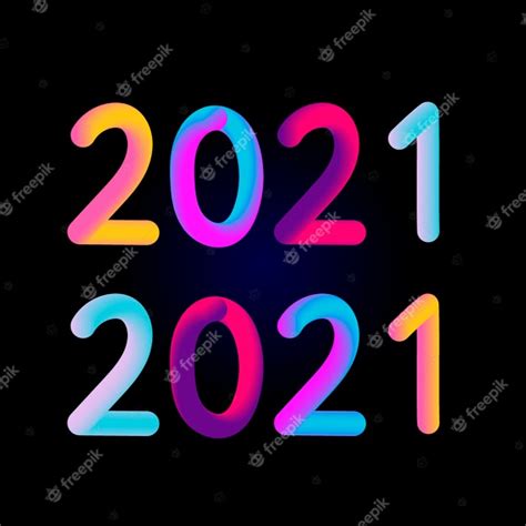 Premium Vector Illustration Colorful 3d Number Of 2021 On White