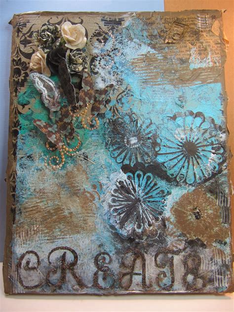 Sunshine Creations And Crafts Mixed Media Monday Art Journal Cover